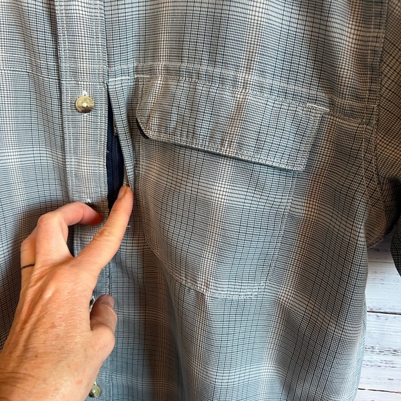 THE NORTH FACE MENS SHORT SLEEVE BUTTON DOWN PLAID SHIRT SIZE S - Picture 12 of 12